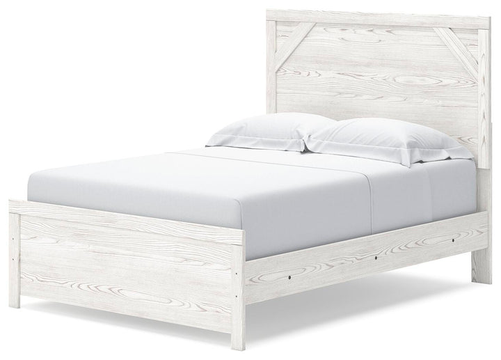 Gerridan Full Panel Bed and Chest - White/Gray (14)