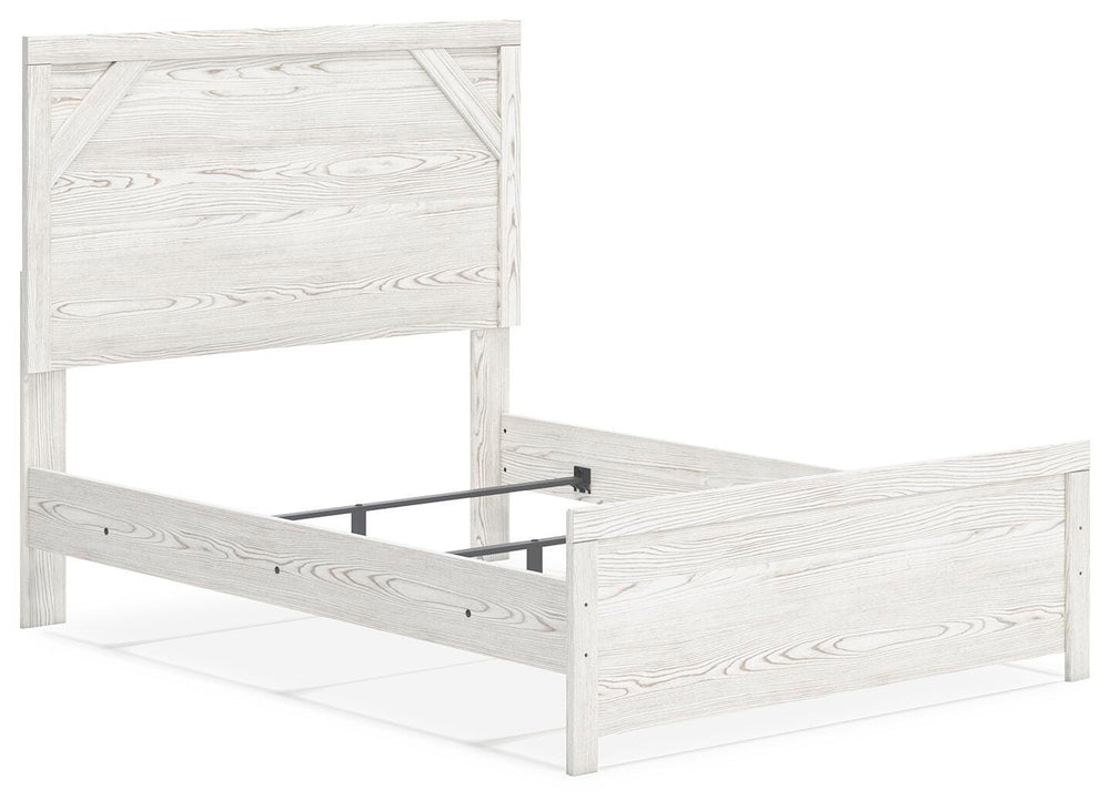 Gerridan Full Panel Bed - White/Gray (8)