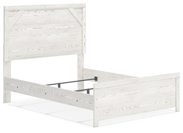 Gerridan Full Panel Bed and Chest - White/Gray (10)