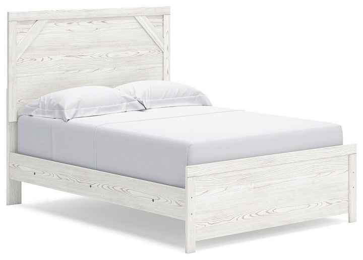 Gerridan Full Panel Bed - White/Gray (1)
