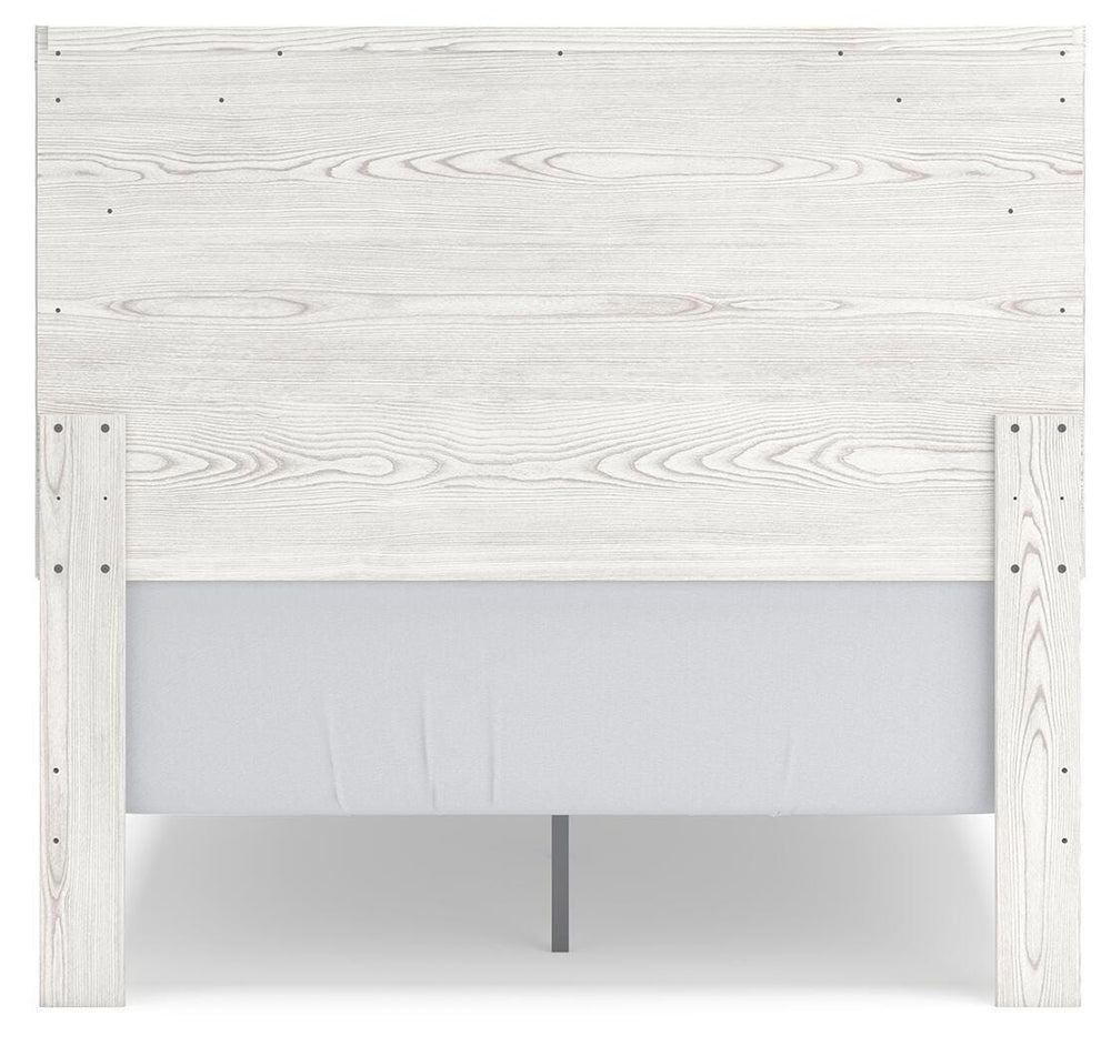 Gerridan Full Panel Bed, Dresser, Mirror and Nightstand - White/Gray (8)