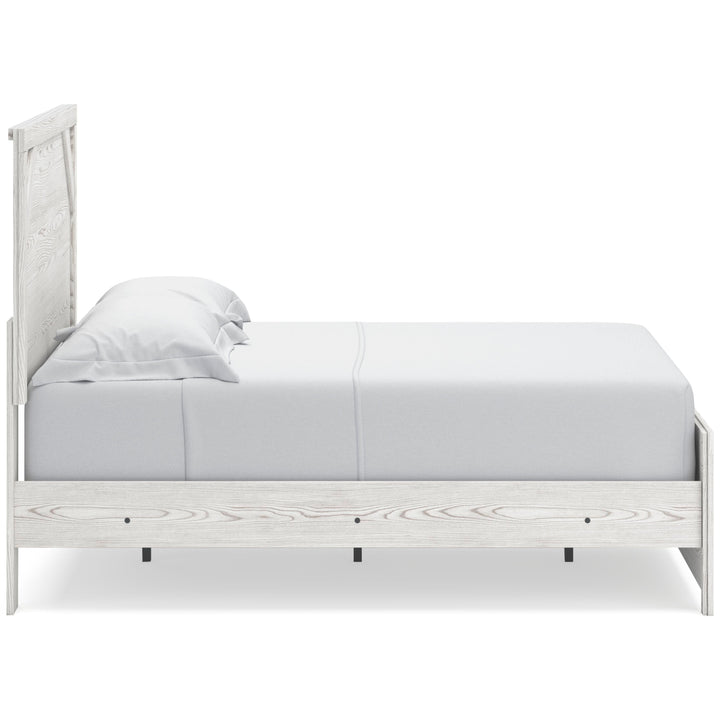 Gerridan Full Panel Bed and 2 Nightstands - White/Gray (4)