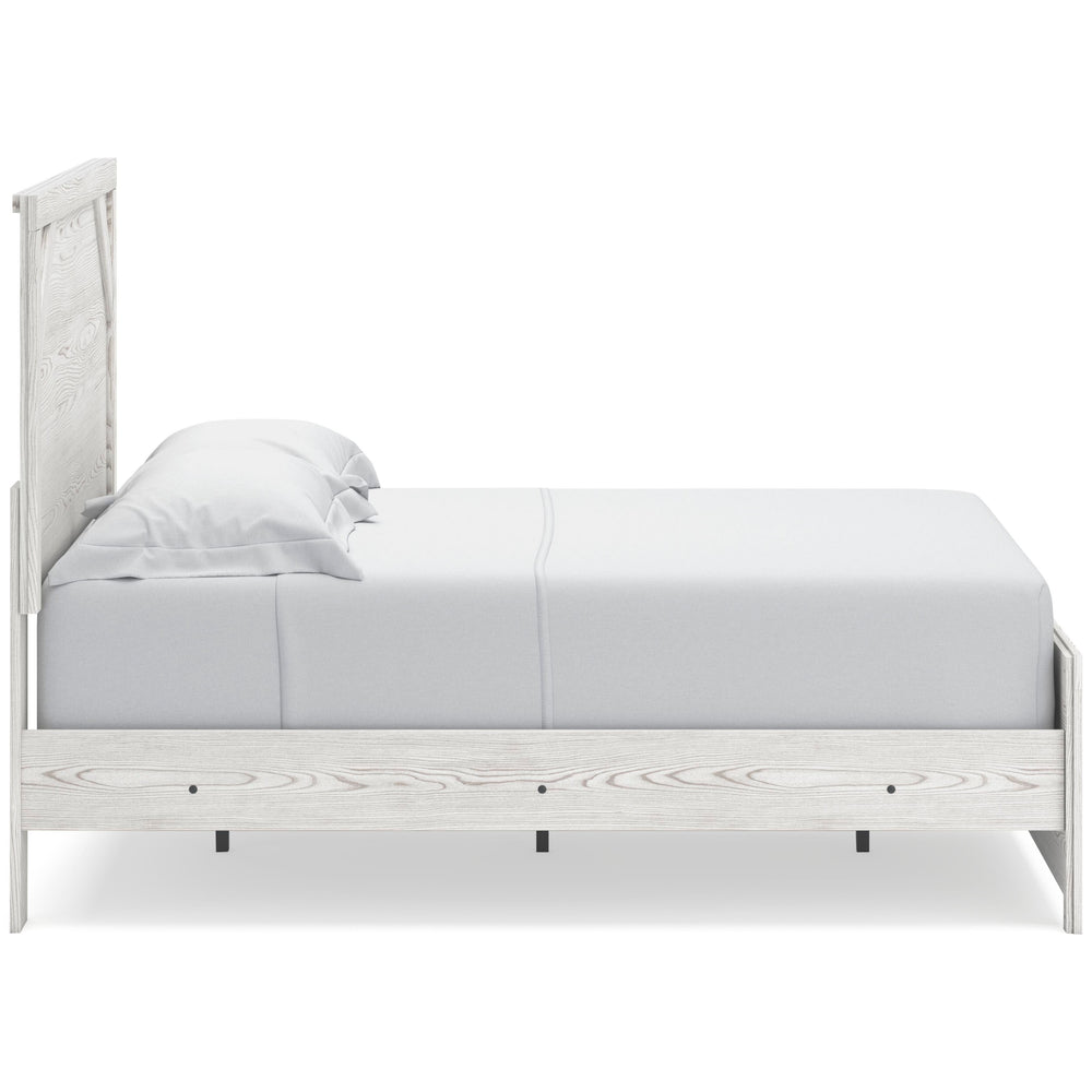 Gerridan Full Panel Bed and 2 Nightstands - White/Gray (4)