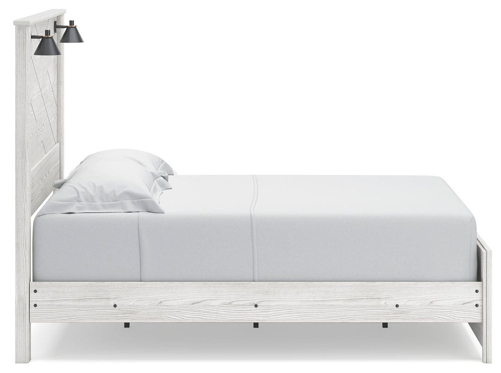 Gerridan Queen Panel Bed - White/Gray (5)