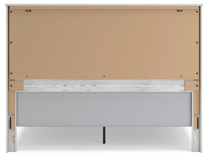 Gerridan King Panel Bed - White/Gray (6)