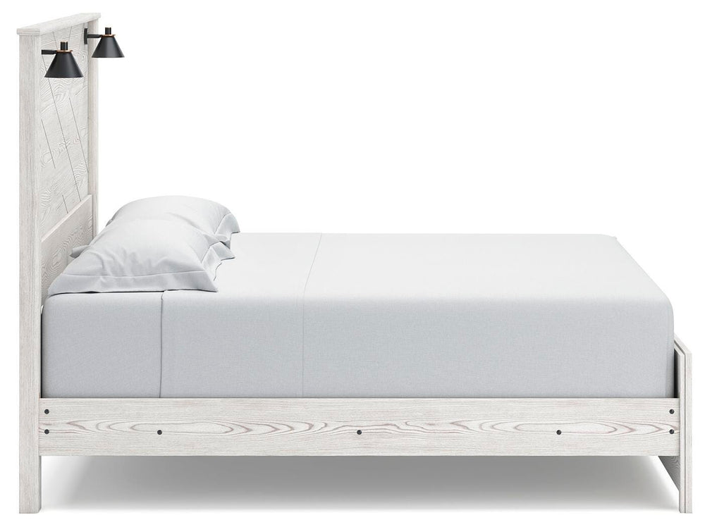 Gerridan King Panel Bed - White/Gray (5)