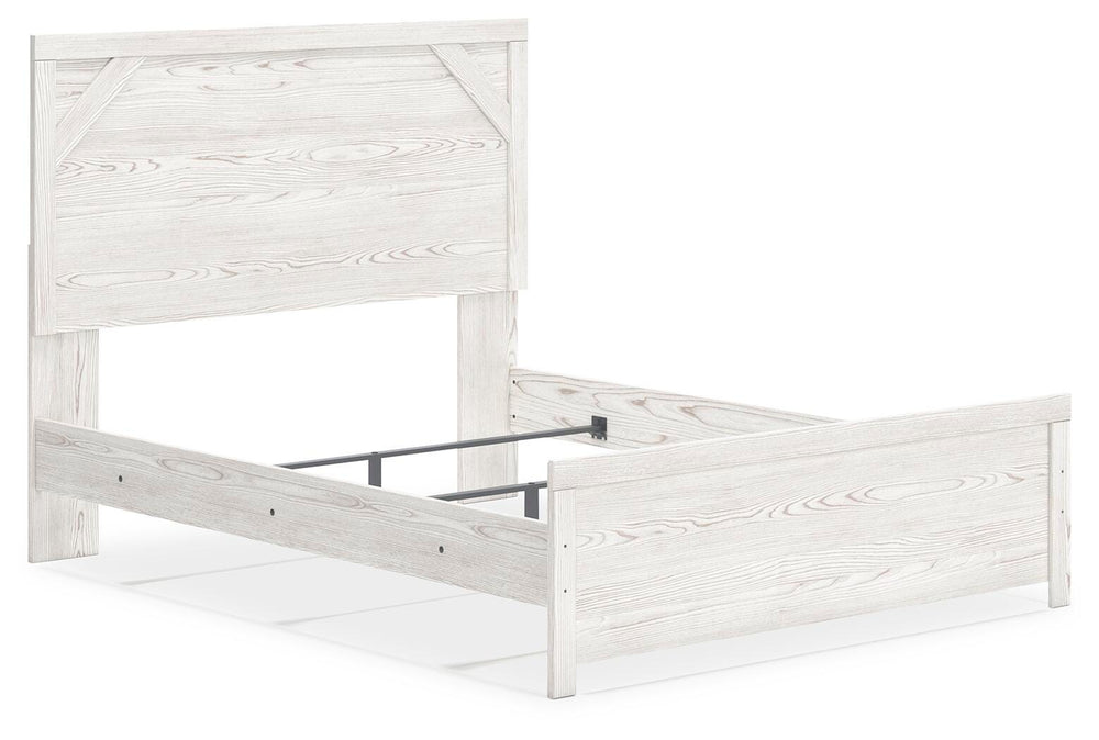 Gerridan Queen Panel Bed - White/Gray (8)
