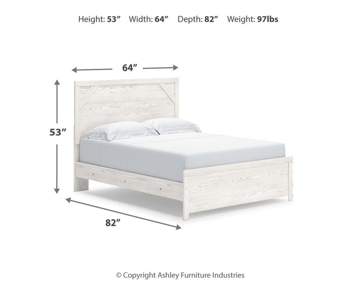 Gerridan Queen Panel Bed - White/Gray (9)