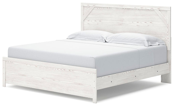 Gerridan King Panel Bed - White/Gray (8)