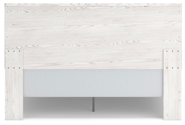 Gerridan King Panel Bed, Dresser and 2 Nightstands - White/Gray (14)