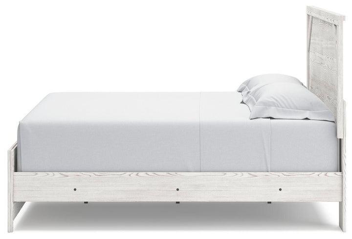 Gerridan King Panel Bed, Dresser, Mirror and 2 Nightstands - White/Gray (6)