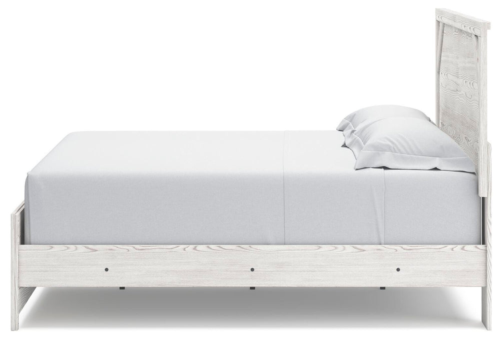 Gerridan King Panel Bed, Dresser, Mirror and 2 Nightstands - White/Gray (6)