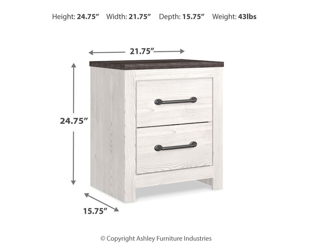 Gerridan Nightstand - White (8)