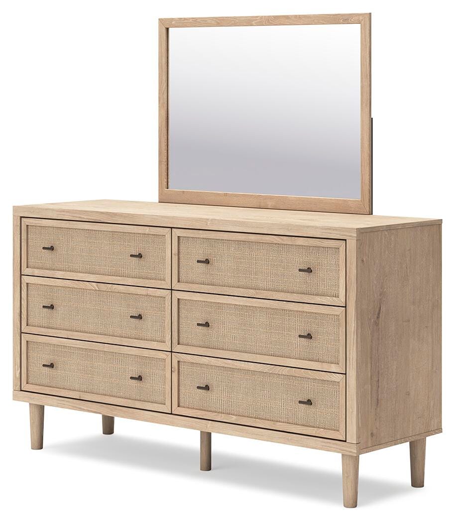 Cielden Dresser and Mirror - Beige (4)