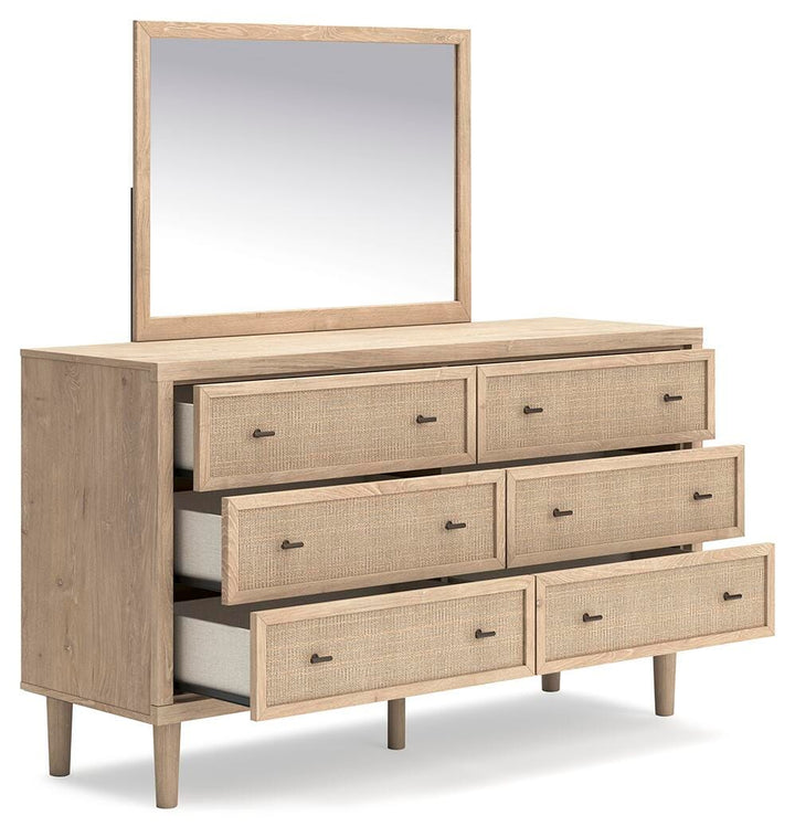 Cielden Dresser and Mirror - Beige (3)