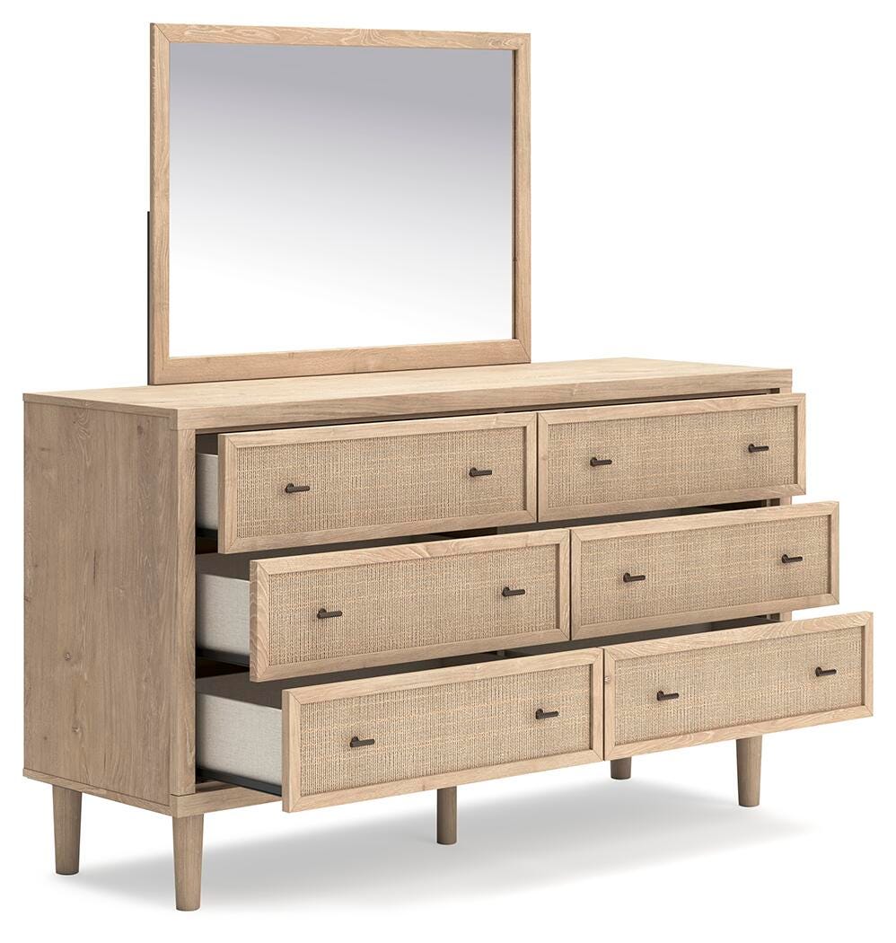Cielden Dresser and Mirror - Beige (3)