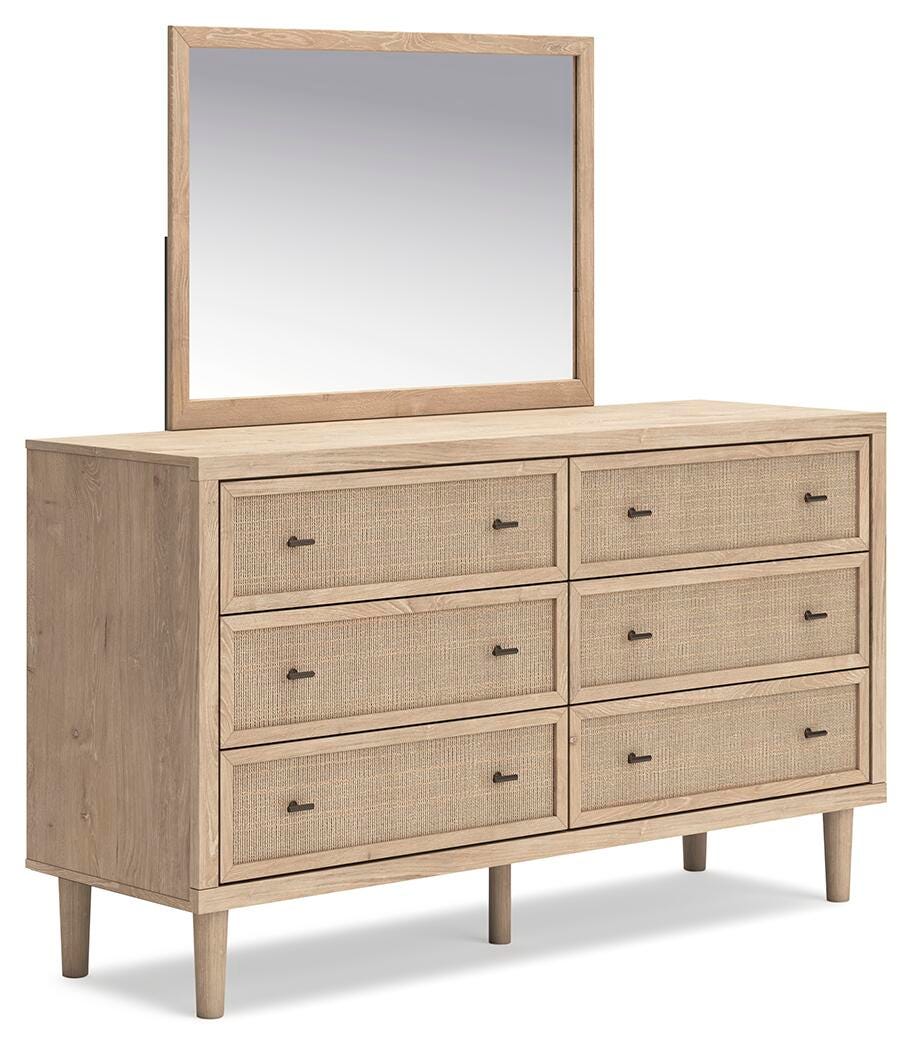Cielden Dresser and Mirror - Beige (1)