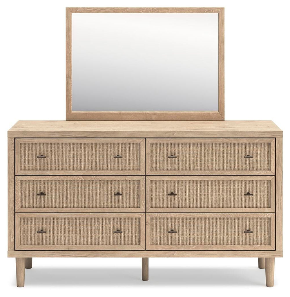 Cielden Dresser and Mirror - Beige (5)