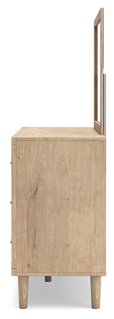 Cielden Dresser and Mirror - Beige (7)