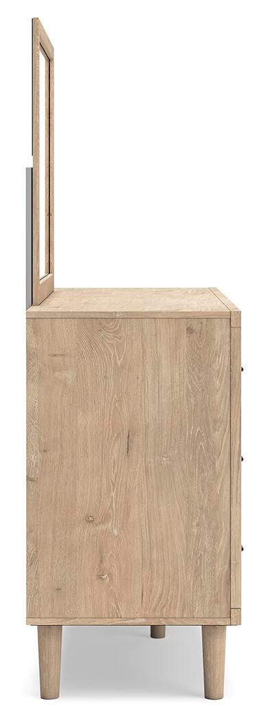 Cielden Dresser and Mirror - Beige (8)