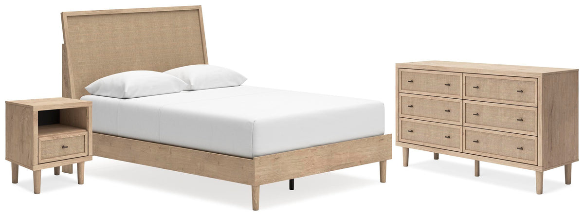 Cielden Queen Panel Bed, Dresser and Nightstand - Two-tone (1)