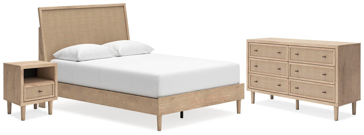Cielden Queen Panel Bed, Dresser and Nightstand - Two-tone (1)