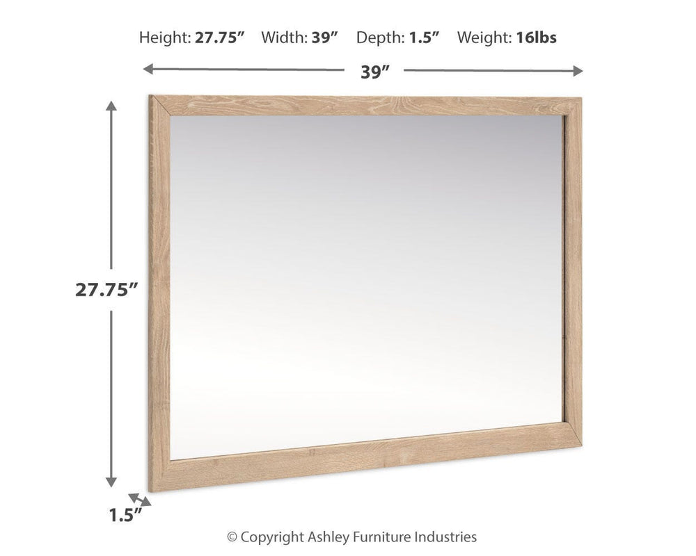 Cielden Bedroom Mirror - Beige (3)