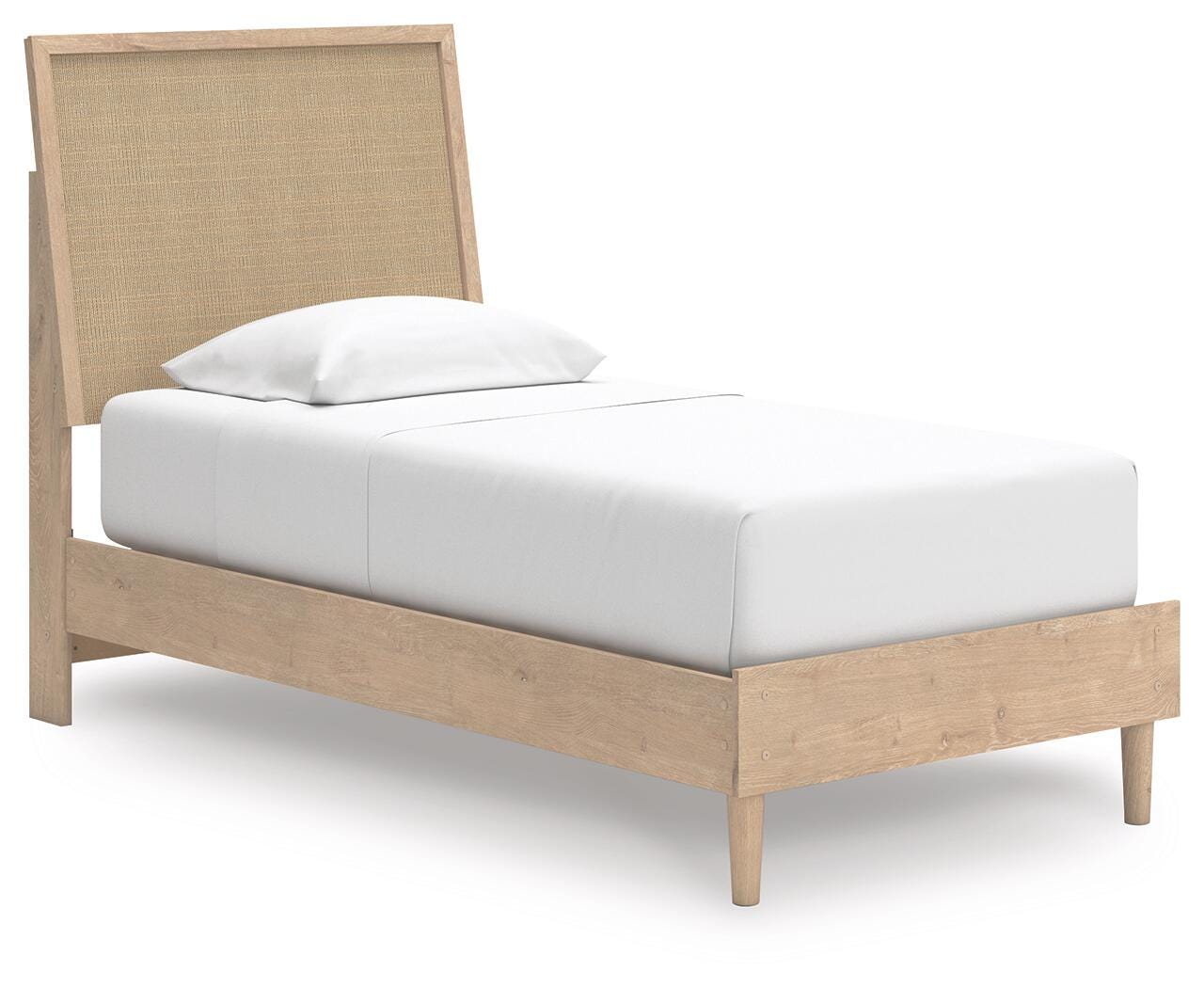 Cielden Twin Panel Bed - Beige (1)