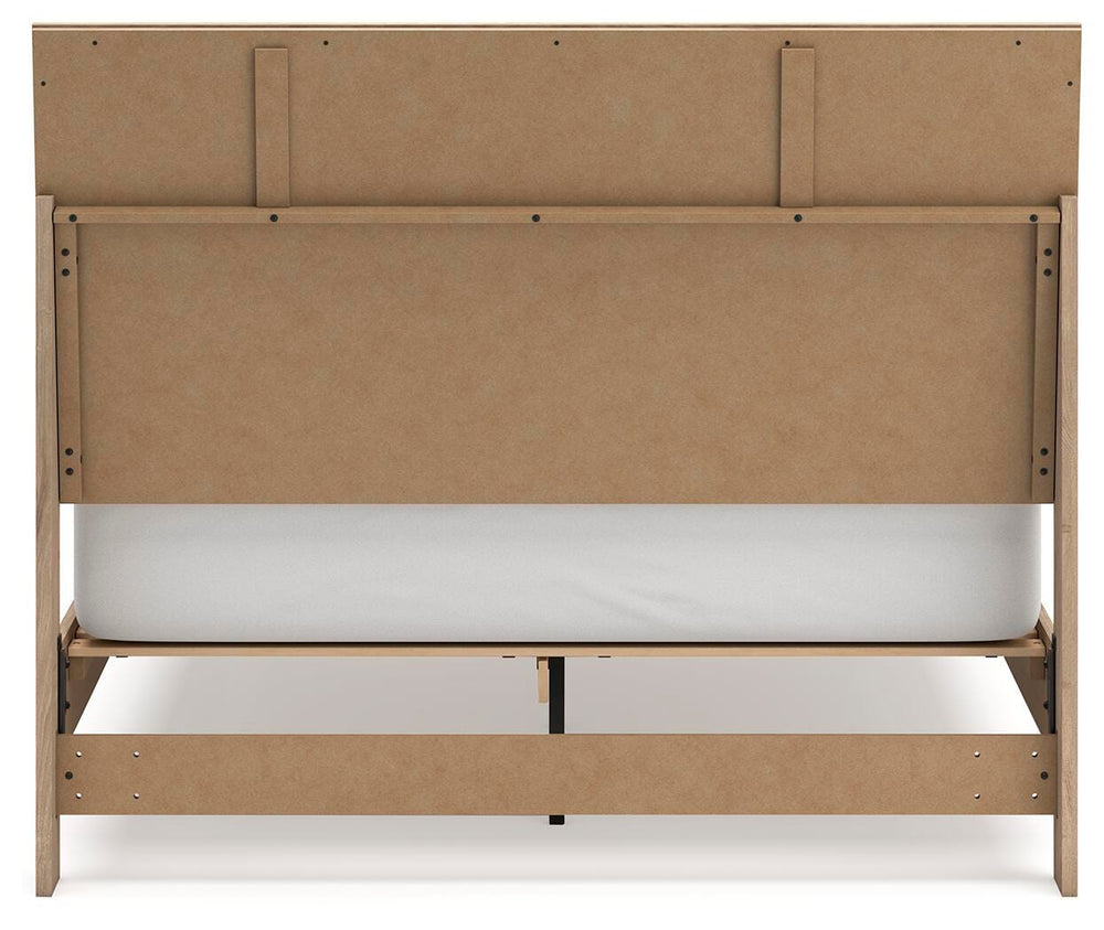 Cielden Queen Panel Bed, Dresser and Mirror - Two-tone (13)