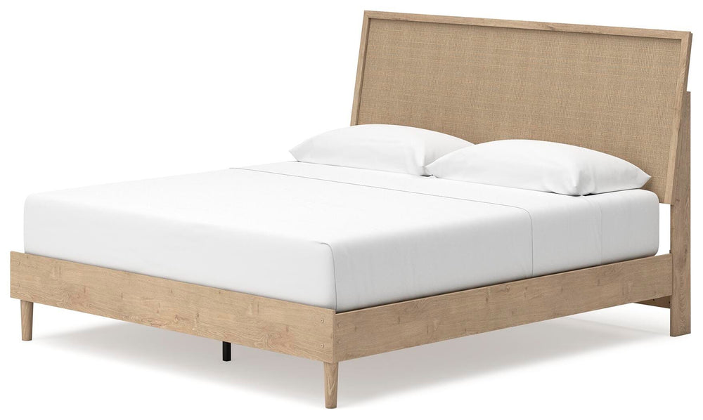 Cielden King Panel Bed - Beige (4)