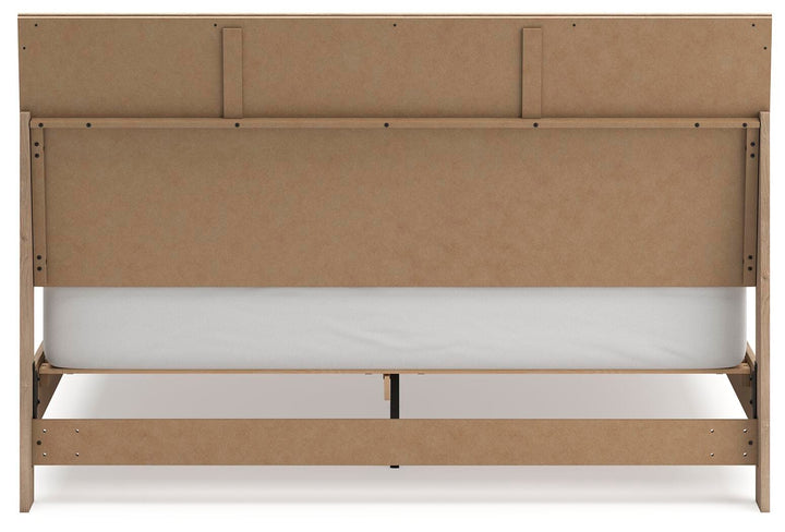 Cielden King Panel Bed - Beige (6)