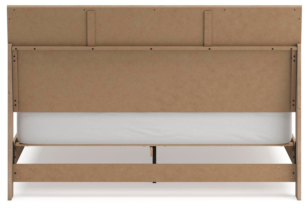 Cielden King Panel Bed - Beige (6)