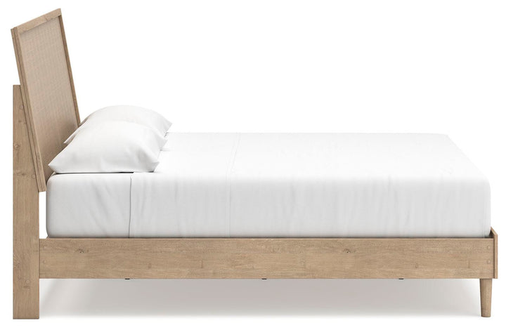 Cielden King Panel Bed - Beige (8)
