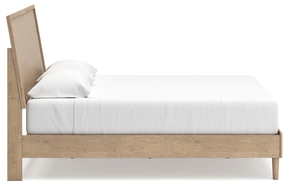 Cielden King Panel Bed - Beige (8)