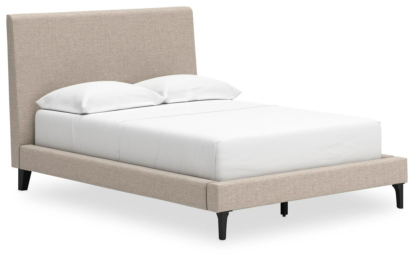 Cielden Full Upholstered Bed with Roll Slats - Gray (1)