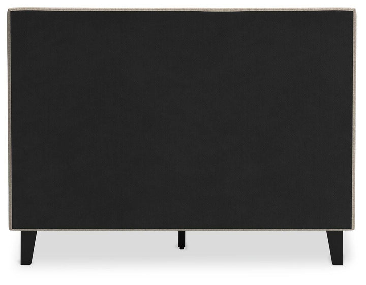 Cielden Full Upholstered Bed with Roll Slats - Gray (6)