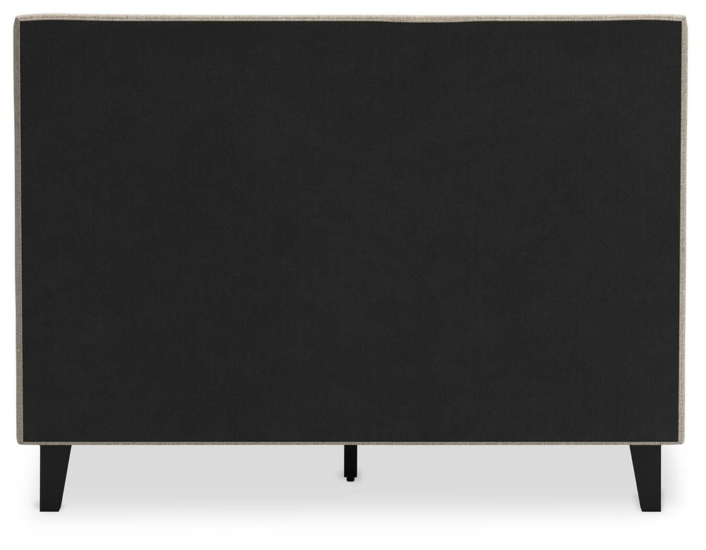 Cielden Full Upholstered Bed with Roll Slats - Gray (6)