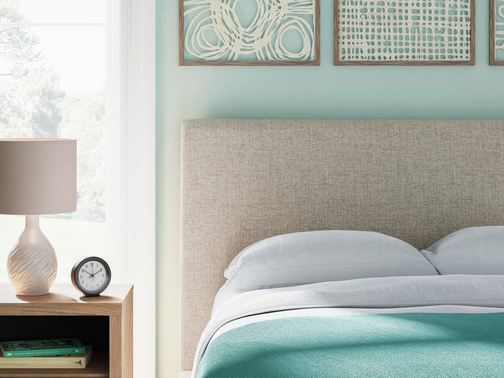 Cielden Full Upholstered Bed with Roll Slats - Gray (9)