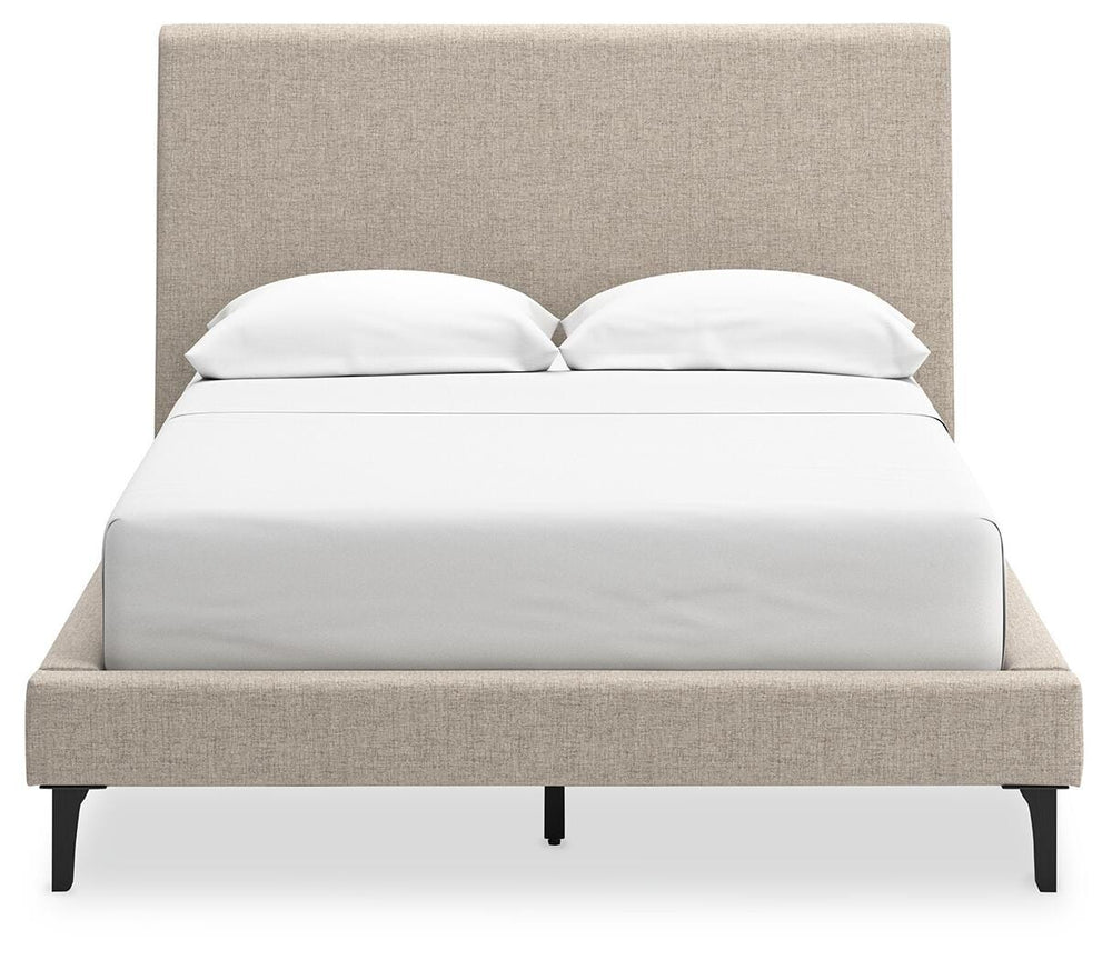 Cielden Full Upholstered Bed with Roll Slats - Gray (5)