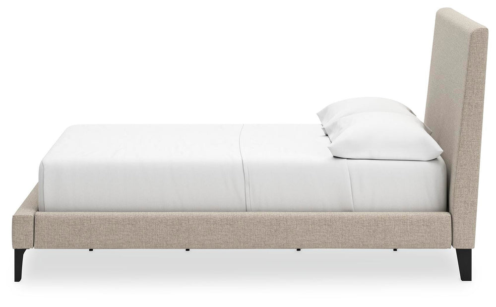 Cielden Full Upholstered Bed with Roll Slats - Gray (7)