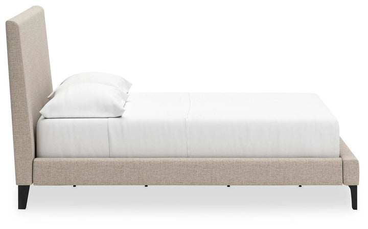 Cielden Full Upholstered Bed with Roll Slats - Gray (8)