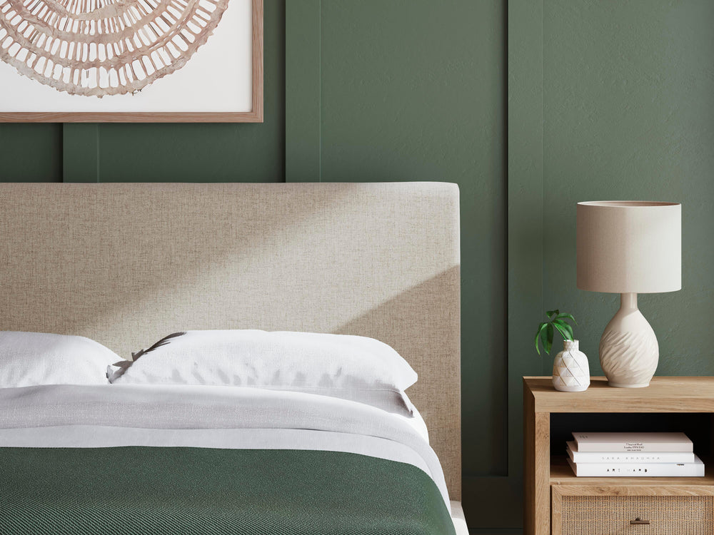 Cielden Queen Upholstered Bed with Roll Slats - Gray (9)