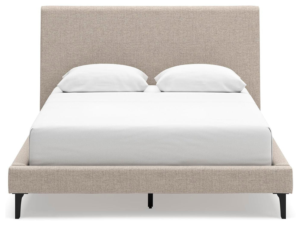 Cielden Queen Upholstered Bed with Roll Slats - Gray (5)
