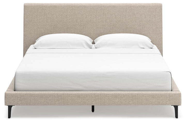 Cielden King Upholstered Bed with Roll Slats - Gray (5)