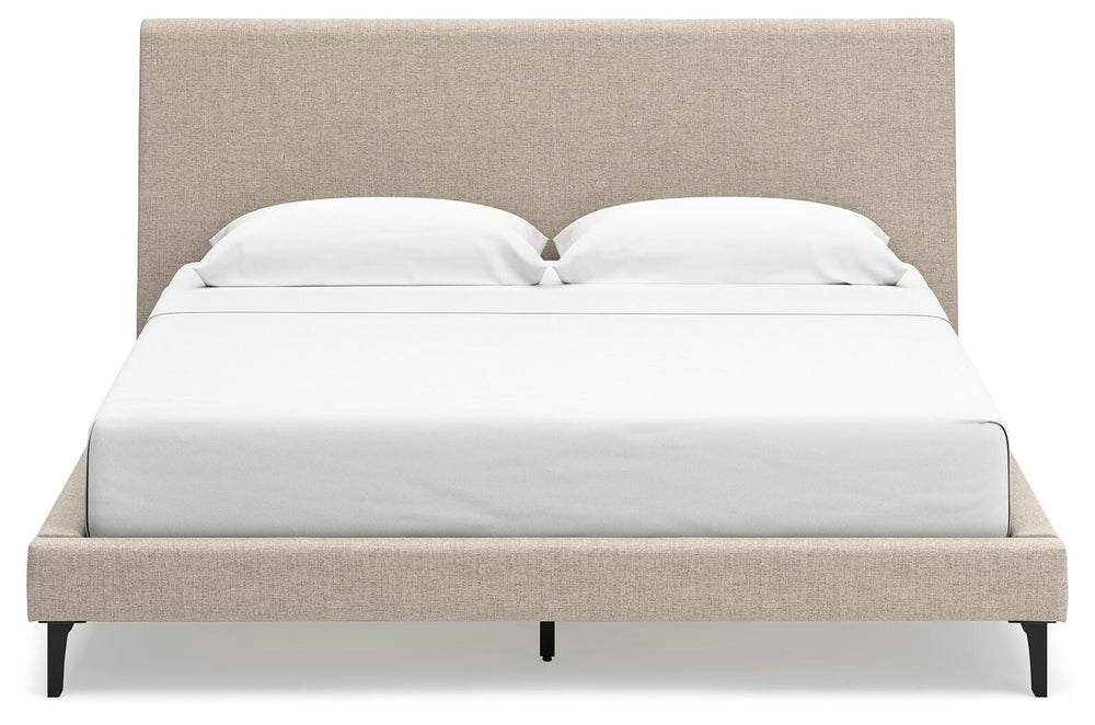 Cielden King Upholstered Bed with Roll Slats - Gray (5)