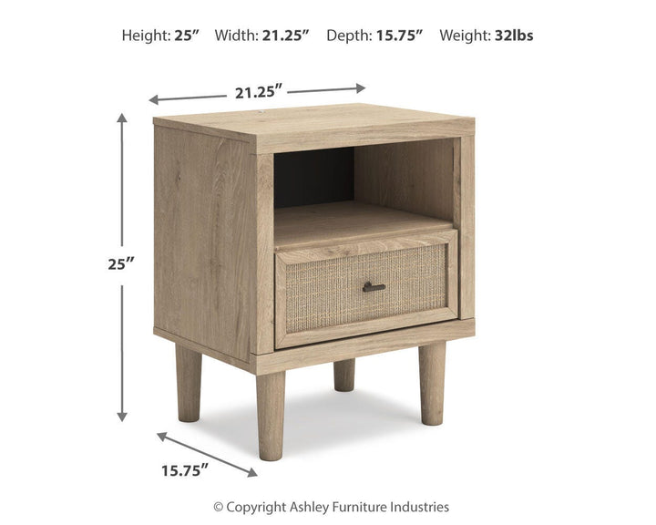 Cielden Nightstand - Beige (4)
