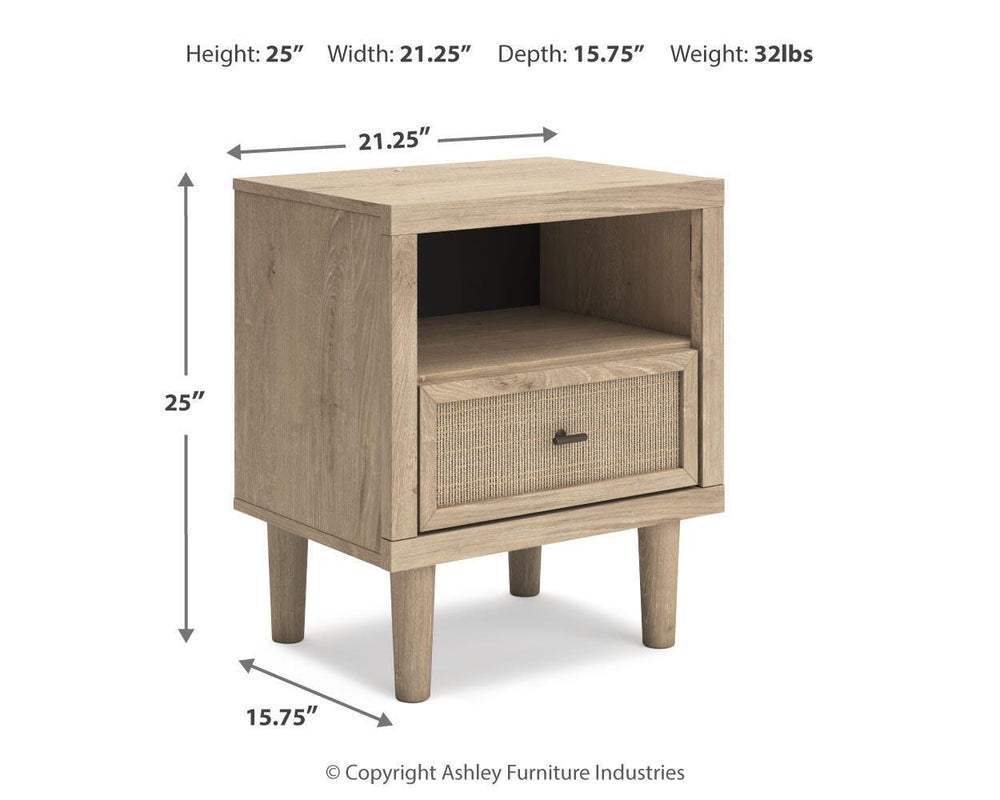 Cielden Nightstand - Beige (4)