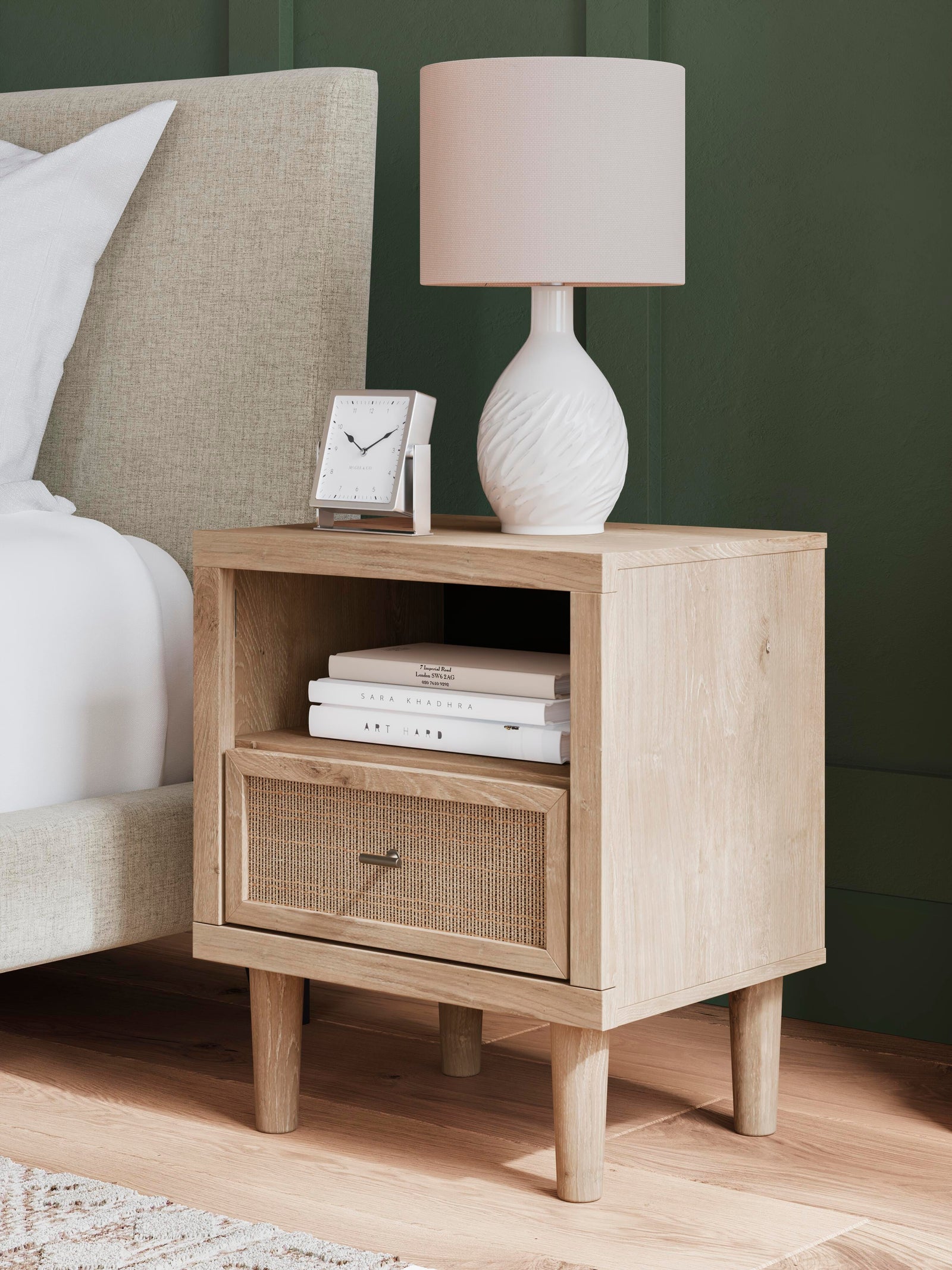 Cielden Nightstand - Beige (2)