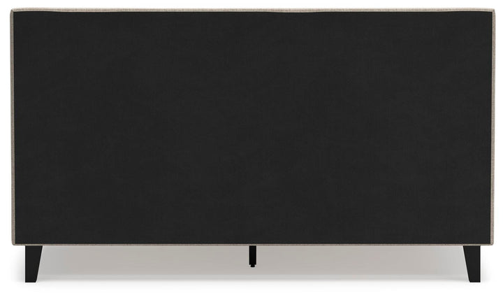Cielden California King Upholstered Bed with Roll Slats - Gray (6)