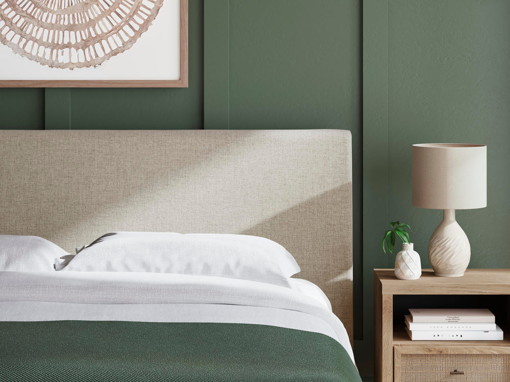 Cielden California King Upholstered Bed with Roll Slats - Gray (9)